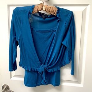 INC Blue Sweater set - lightweight so soft - 2 pc set great deal - lightweight
